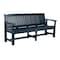 Highwood Usa 6ft Commercial Grade Garden Bench Outdoor Furniture for Patio, Yard and Garden CM-BENSQ62-FBE - alternate 1
